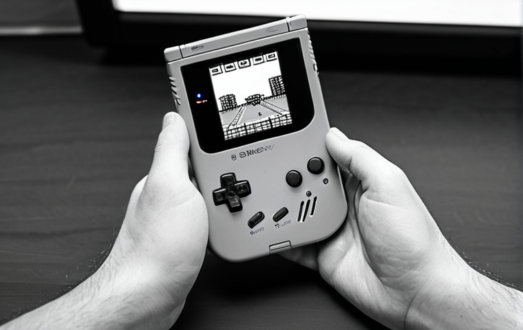 A person, fully clothed in modest casual attire, is holding and playing a Game Boy Pocket. The console's slim, minimalist design is clearly visible, with its iconic D-pad and buttons. The screen displays a classic grayscale pixel art game, capturing the essence of simple, focused gameplay. The setting is a well-lit, comfortable indoor space, evoking a sense of calm nostalgia. Perfect anatomy, correct proportions, natural pose, well-formed hands, proper finger count, natural body proportions. Professional photography, high quality, safe for work, appropriate content, fully clothed, family-friendly.