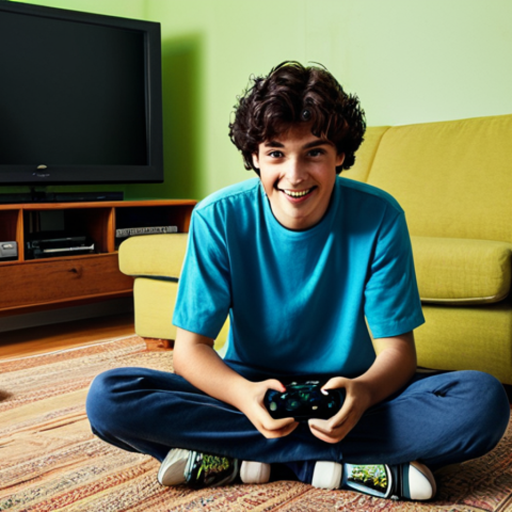 Nostalgic Gamer** "A fully clothed person in a comfortably furnished living room, reminiscing about playing an original Xbox console. The scene should evoke a sense of nostalgia and fondness for retro gaming. Focus on the joy of the past and the simple fun of classic video games. Appropriate content, safe for work, professional quality, natural pose, perfect anatomy." **